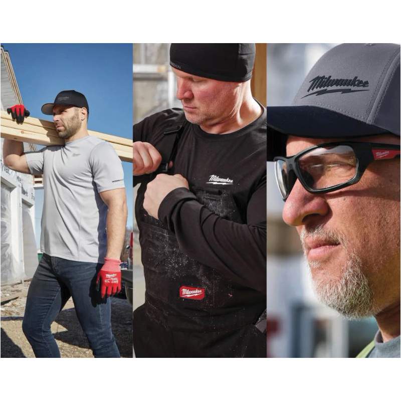 Milwaukee WORKSKIN Series 403B-2X Base Layer Top, 2XL, Polyester, Black, Fits to Chest Size: 50 to 52 in - 5