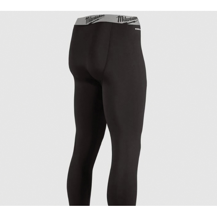Milwaukee WORKSKIN Series 441B-L Base Layer Pants, L, Polyester, Black, 36-1/2 to 38-1/2 in Waist, 30 in L Inseam - 5