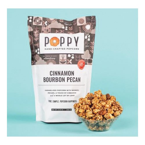 Poppy Handcrafted Popcorn CBPMBC Popcorn, Bourbon Pecan, Cinnamon, Honey Whiskey, 9.25 oz - 3