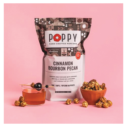 Poppy Handcrafted Popcorn CBPMBC Popcorn, Bourbon Pecan, Cinnamon, Honey Whiskey, 9.25 oz - 4