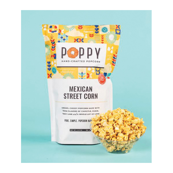 Poppy Handcrafted Popcorn MXMBC Popcorn, Mexican Street Corn, 3 oz - 3