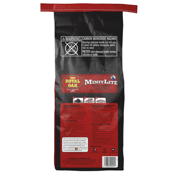 Royal Oak Minit Lite 198-274-007 Charcoal Briquettes, 11.6 lb Bag