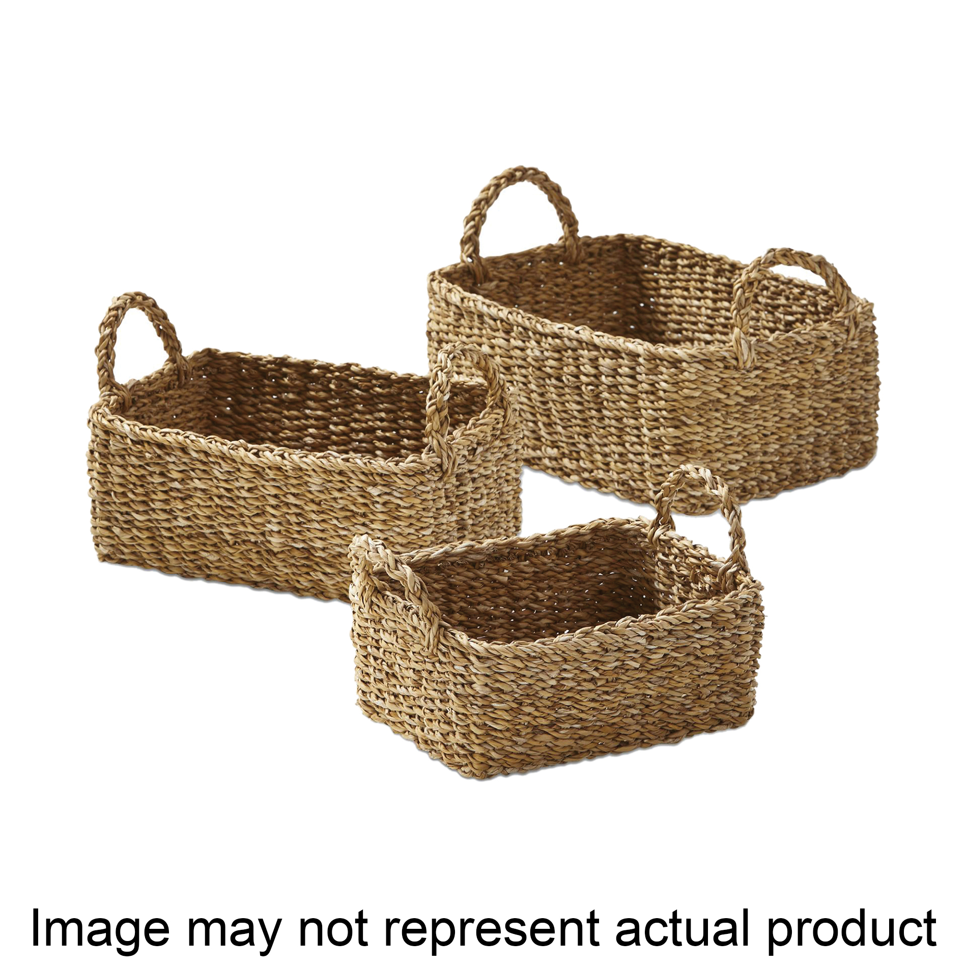 Hand -woven seagrass planting on sale basket