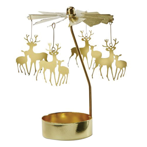 Tag G18665 Tealight Holder, Iron, Gold