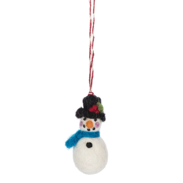 Midwest-CBK MX194453 Christmas Ornament, 2-1/4 in H, Snowman Token, Multi-Color - 4
