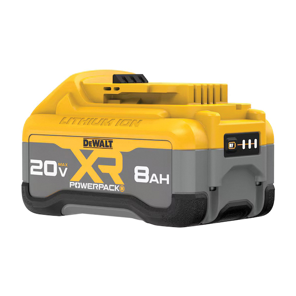 DEWALT 20V MAX* XR POWERPACK DCB2108 Battery Pack, 20 V Battery, 8 Ah - 5
