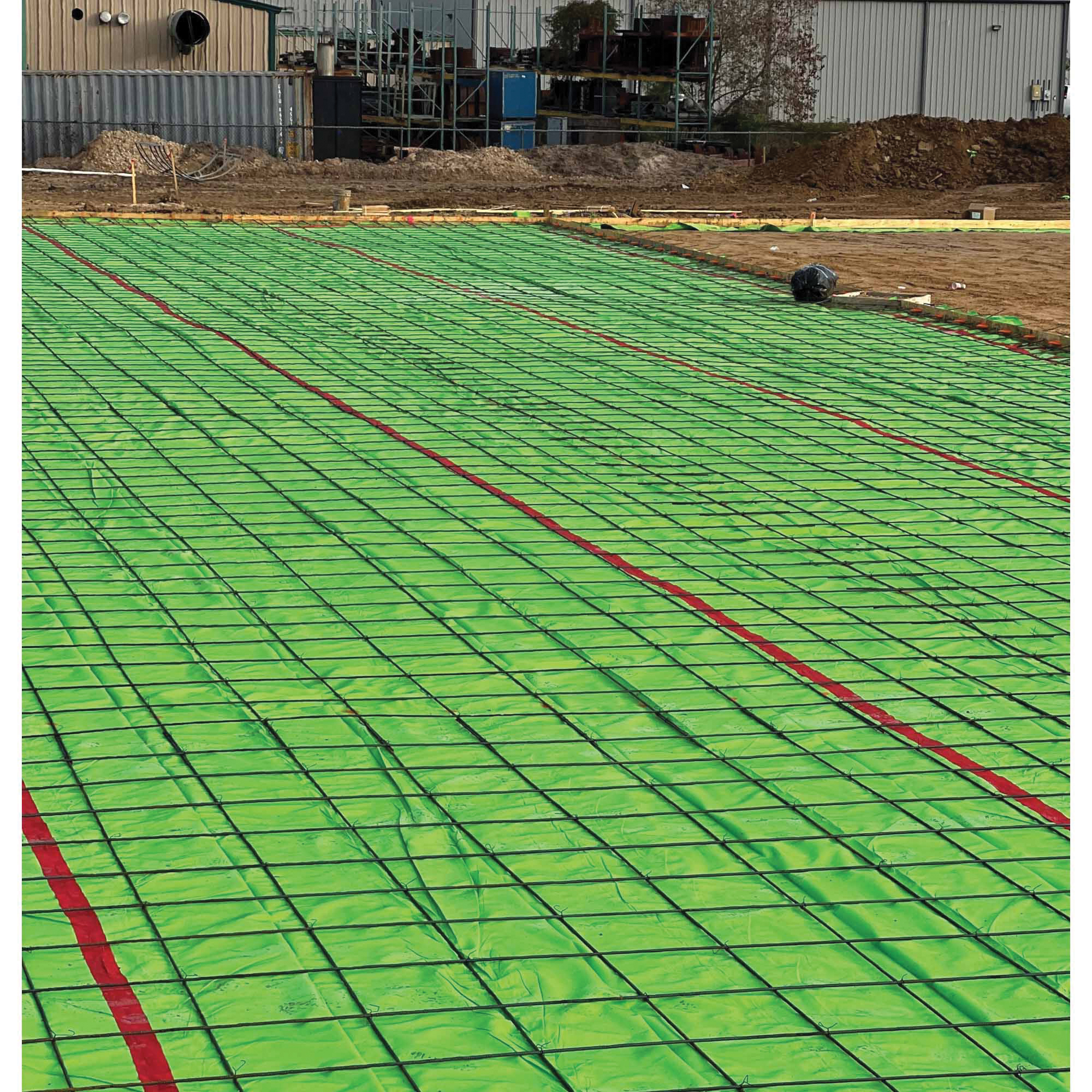 VaporPro G1514140 Sheeting, 140 ft L, 14 ft W, 15 mil Thick, Polyethylene, Green - 4
