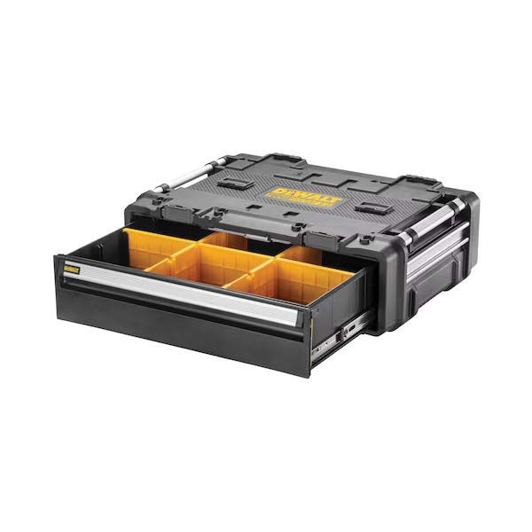 DXL TOUGHSYSTEM 2.0 Series DWST08510 Deep Drawer Unit, 12 gal, Aluminum/Plastic/Steel, Black