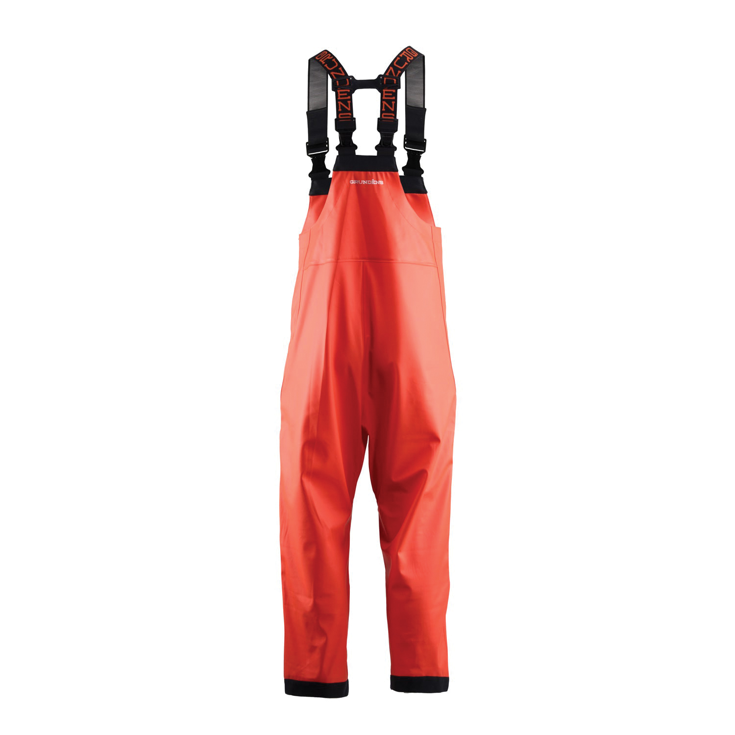 Grundens Neptune Series 10209-811-M Armored Bib, M, 32 to 34 in Waist, Polyester/Polyurethane, Olive/Orange - 4