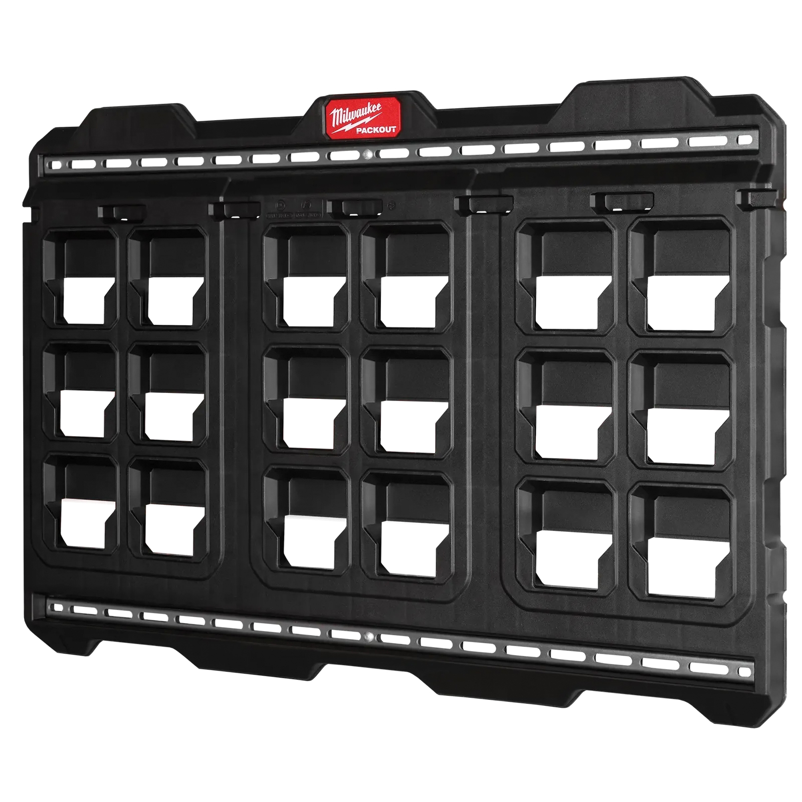 PACKOUT Series 48-22-8497 Large Wall Plate, Polypropylene, Black