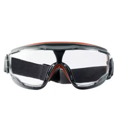 47212H1-VDC-PS Goggles, Anti-Fog Lens, Wraparound Frame, Polycarbonate Frame, Gray/Red Frame, UV Protection: 99.9 %