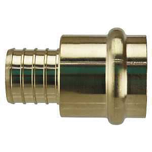 APXPR1212 Adapter, 1/2 in, Barb x Press-Fit, PEX-B, Brass, 200 psi Pressure