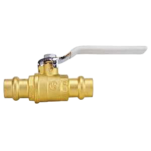 94VLF Series 94VLF10301TMG Ball Valve, 1/2 in Connection, Press Fit, 250 psi Pressure, Brass Body