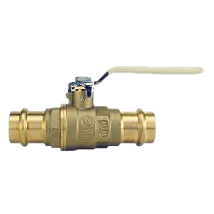 94VLF Series 94VLF10401TMG Ball Valve, 3/4 in Connection, Press Fit, 250 psi Pressure, Brass Body