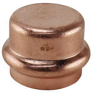 XPRCAP1 Tube Cap, 1 in, Press Fit, Copper, 300 psi Pressure