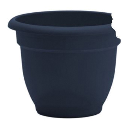 Ariana Series AP1670 Planter, 17-3/4 in Dia, 13-3/4 in H, Round, Elegant, Traditional Design, Resin, Navy
