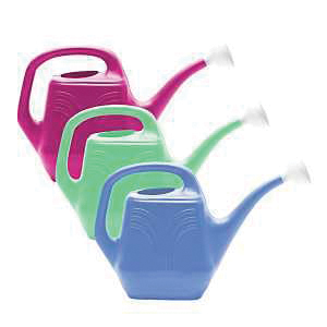 Classic Series JW82-ASST-8 Watering Can, 2 gal Can, Detachable Spout, Plastic, Assorted