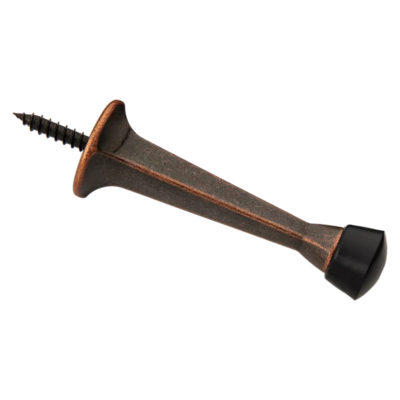 V243 Series N830-540 Rigid Door Stop, 2-29/32 in Projection, Zinc, Antique Bronze