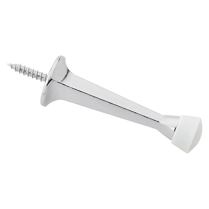 V243 Series N830-539 Rigid Door Stop, 2-29/32 in Projection, Zinc, Chrome