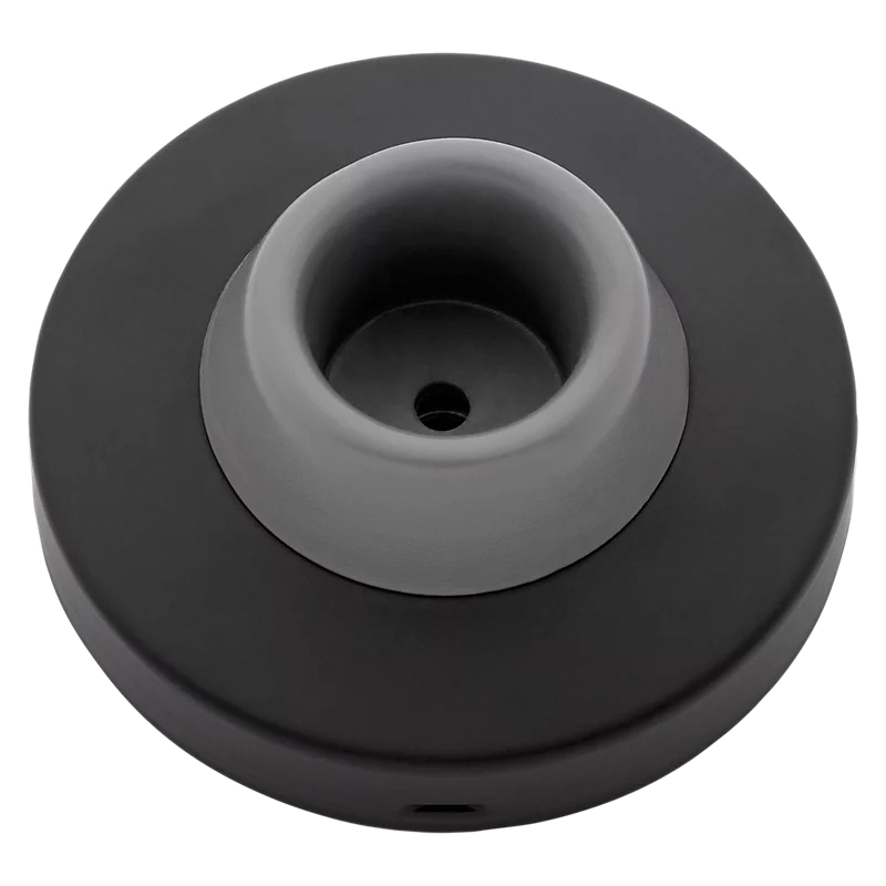 N830-584 Concave Door Stop, 4 in Dia Base, Matte