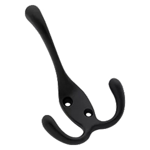 N830-623 Robe Hook, 35 lb, 3-Hook, Matte