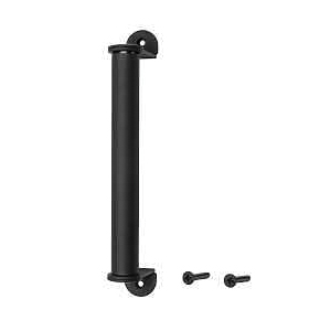 Deben Series BD413-MB Barn Door Handle, 214 mm L Handle, Steel, Matte, Black