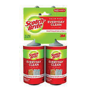 836RS-70TP Lint Roller, 70 Sheets Roller, Plastic, Multi-Color