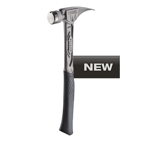 Tibone Series TIB14RSC Framing Hammer, Straight Claw, Titanium Head, 15.2 in OAL