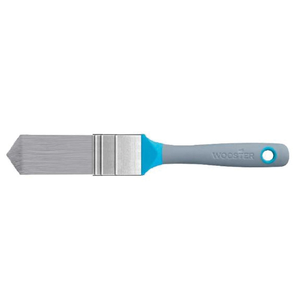 Flex and Fit Series 8710 Chalk Paint Brush, 1-1/4 in W, Triangular Brush, 2-1/2 in L Bristle, Polyester Bristle