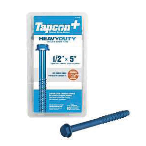 11449 Anchor Screw, 1/2 in Dia, 5 in L, Carbon Steel, Climaseal