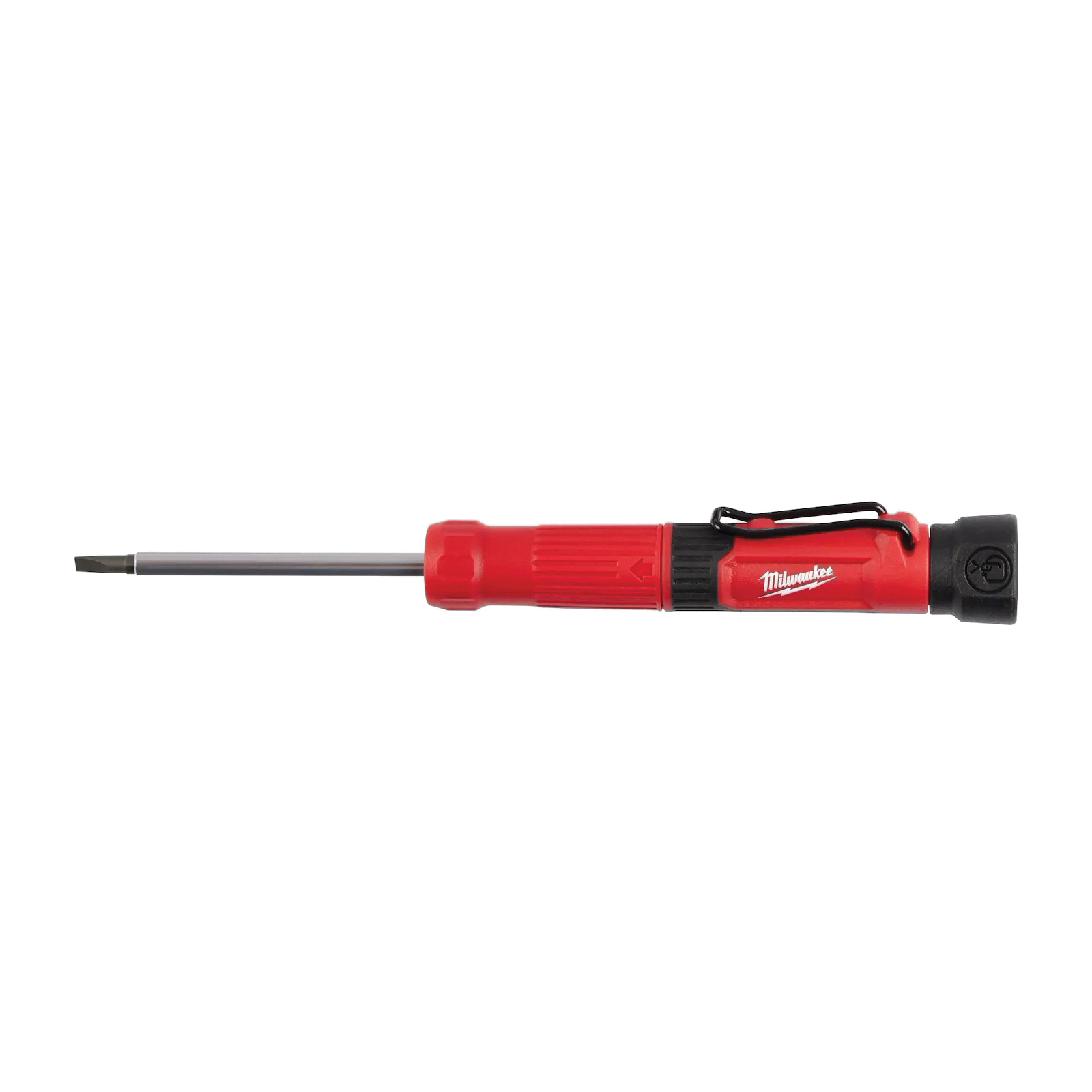 48-22-2932 4-in-1 Pocket Screwdriver, 1/8 in to PH0 Drive, Phillips, Slotted Drive, 6-1/2 in OAL