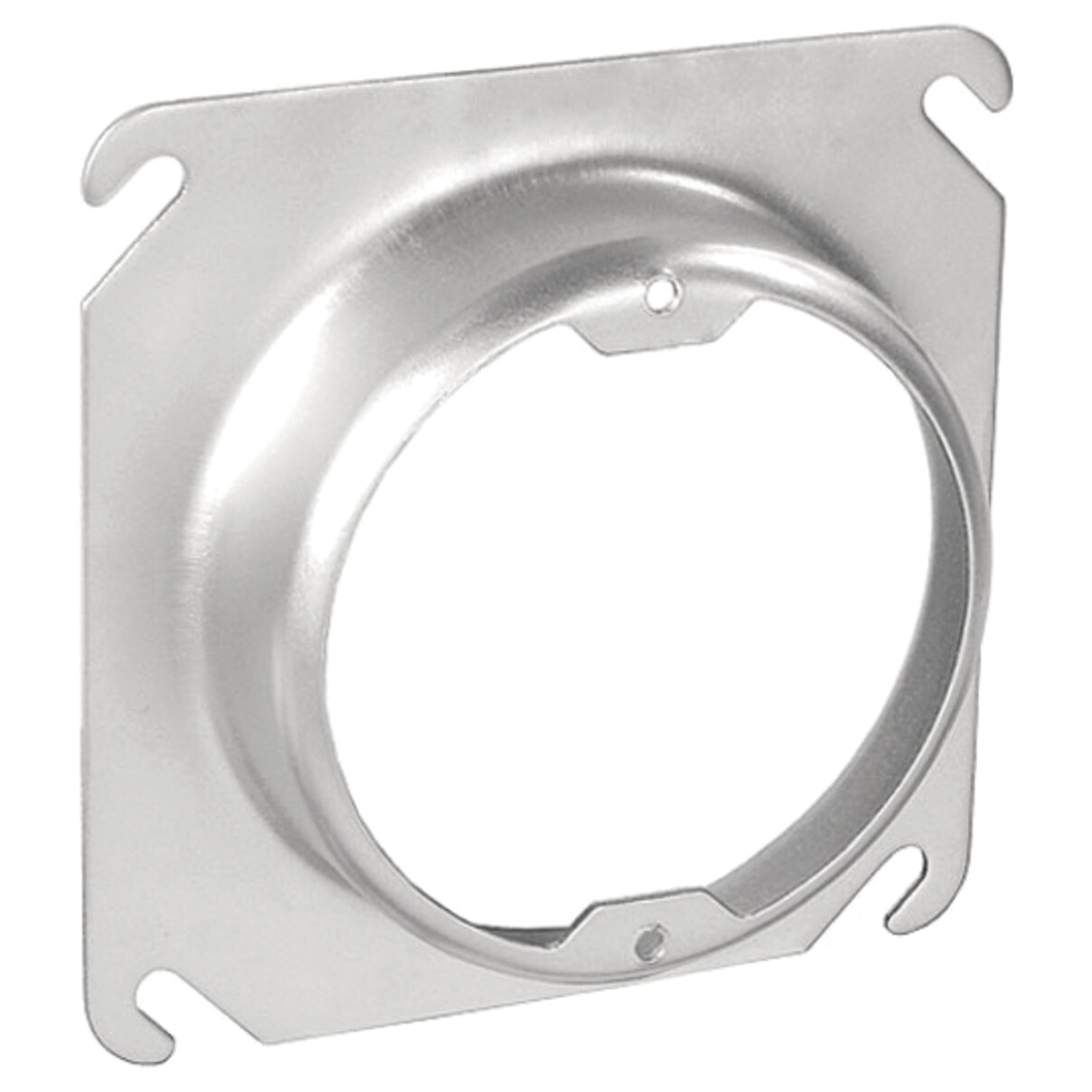 52C3-1-UPC Fixture Ring, 4 in L, Square, Steel, Silver, Galvanized