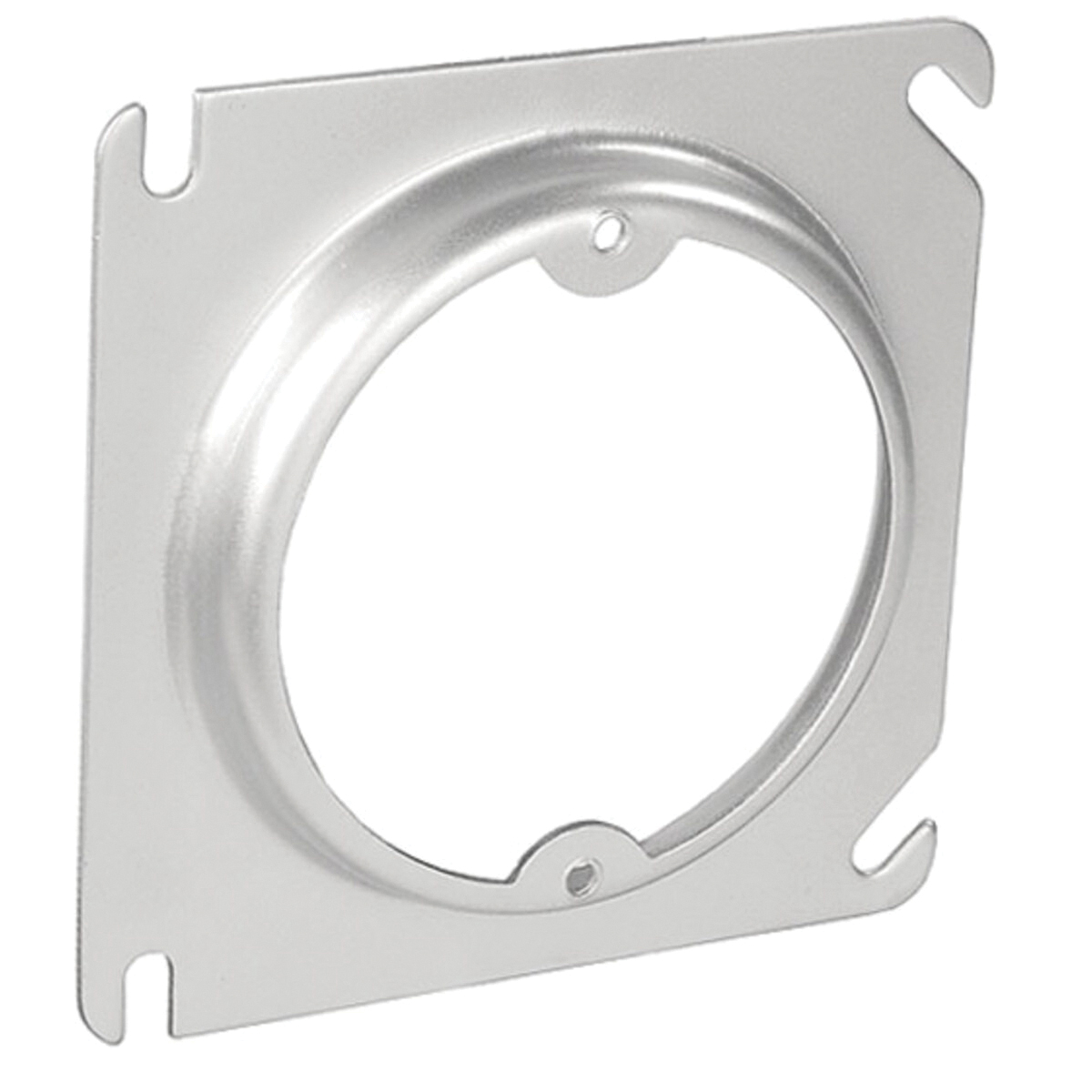 52C3-UPC Fixture Ring, 4 in L, Square, Steel, Silver, Galvanized