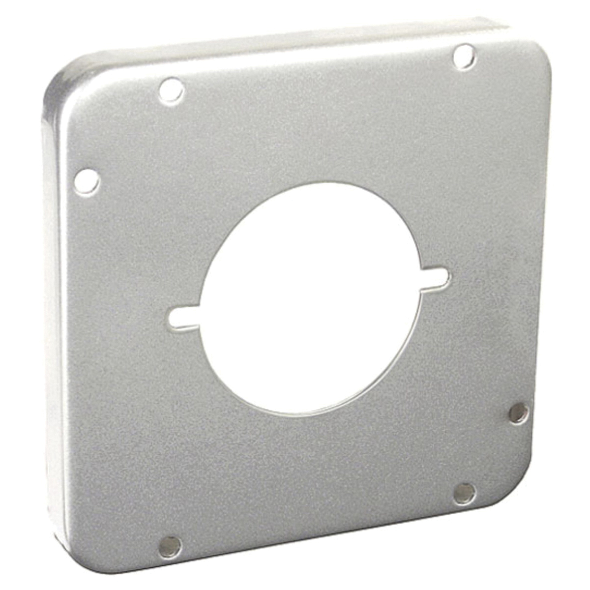 72C44-UPC Box Cover, 1/2 in L, 4-11/16 in W, Square, 1-Gang, Steel, Galvanized