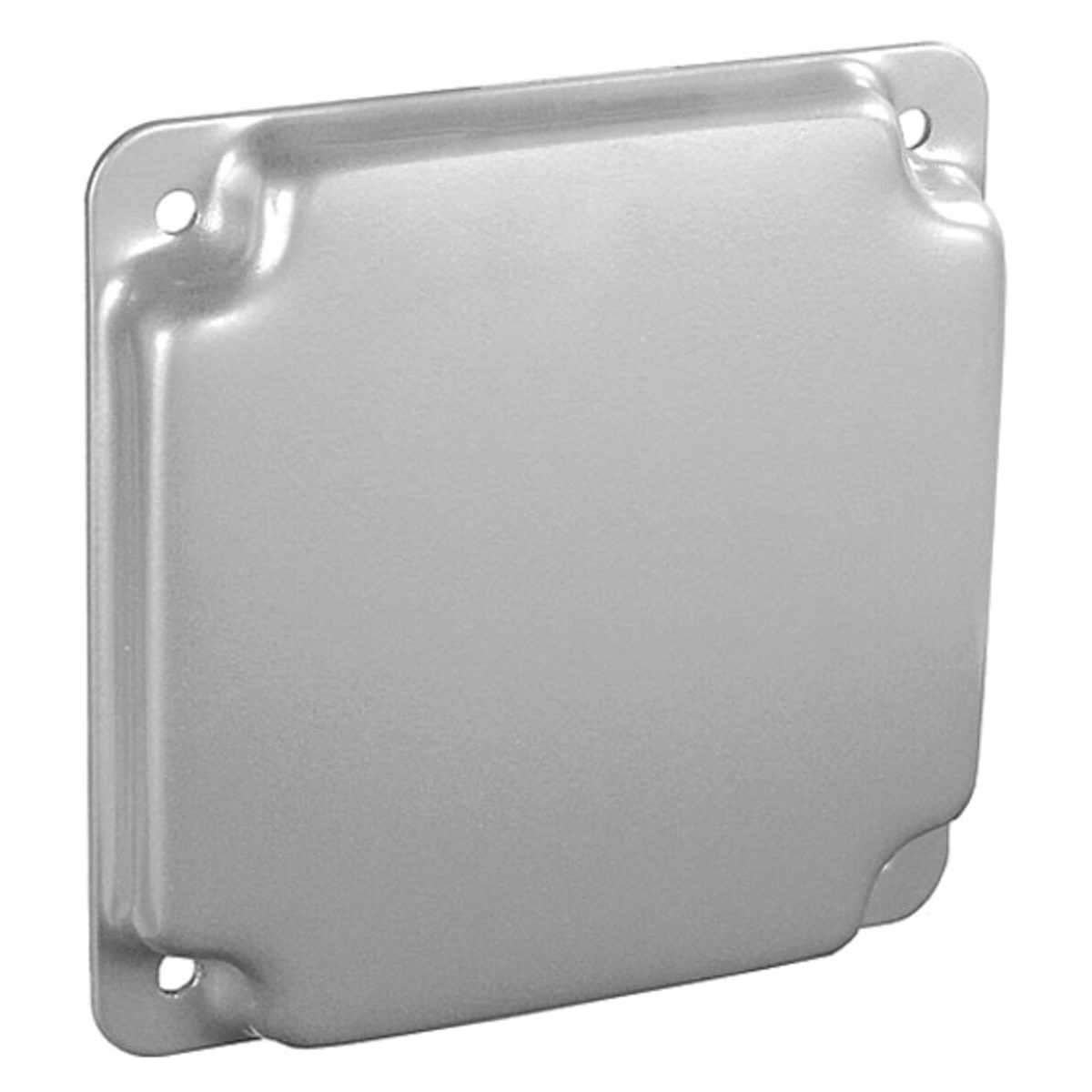 G1929-UPC Industrial Surface Cover, 0.56 in L, 4 in W, Square, Steel, Silver, Galvanized