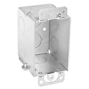 G601-BR-UPC Welded Wall Box, 1-Gang, Steel