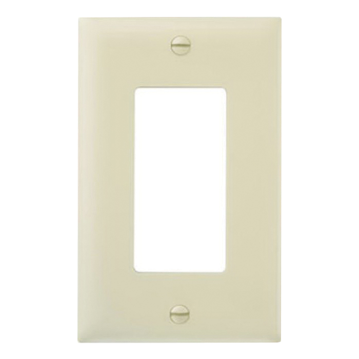 TP Series TP26ICP10 Wallplate, 4.6875 in L, 2.9375 in W, 1-Gang, Plastic, Ivory, Matte