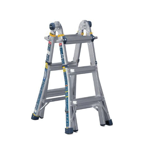 MT-14IAA Multi-Position Ladder, 14 ft Max Reach H, 12-Step, 375 lb, Type IAA Duty Rating, 1.1 in D Step