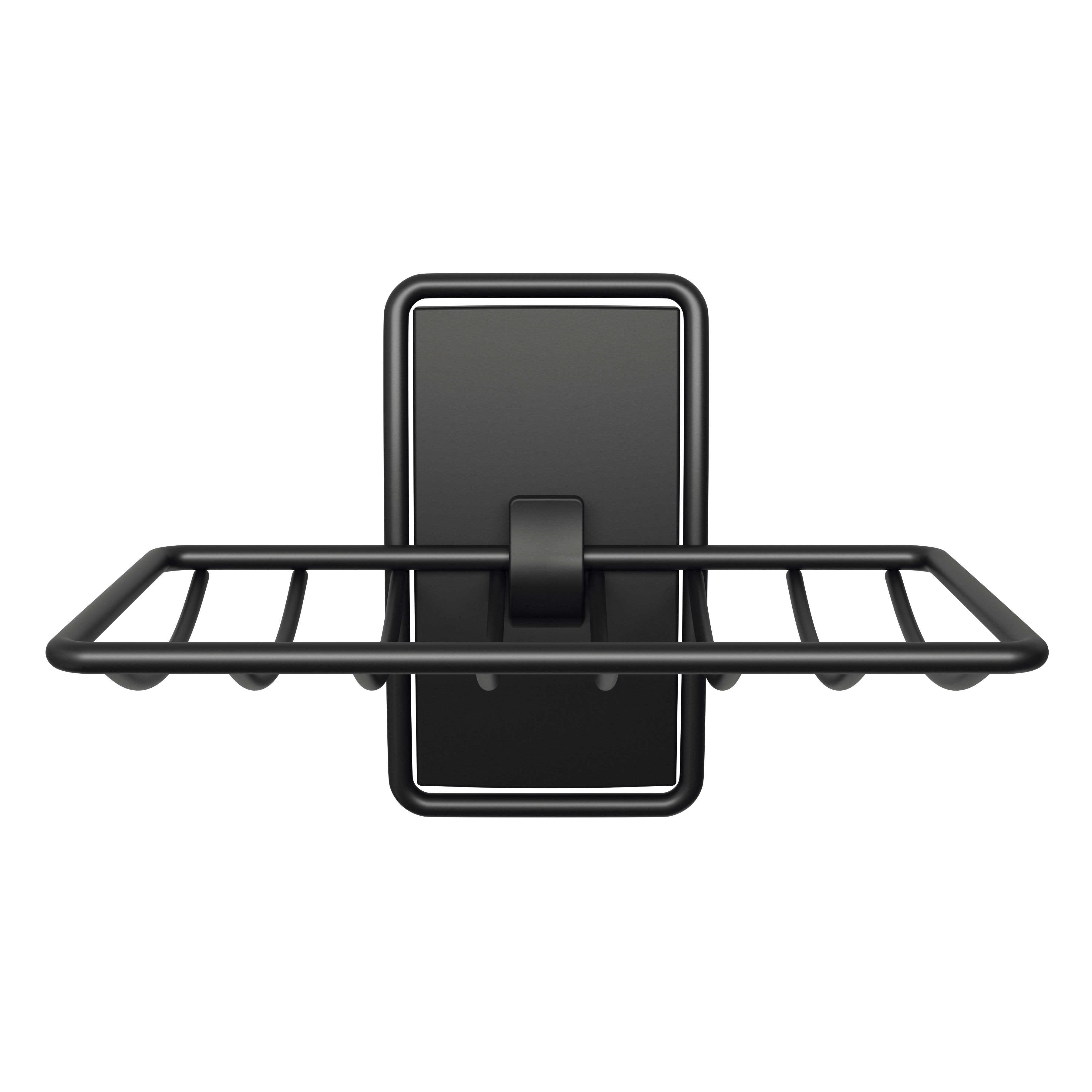 BATH34-MB-ESF Bath Soap Dish, Wall Mounting, Metal/Plastic, Black