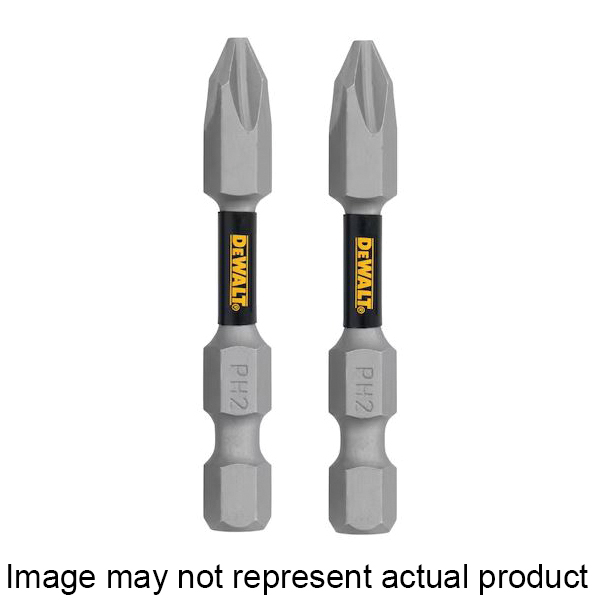 TOUGHGRIP DWAF3PH2TG1 Screwdriver Bit, #2 Drive, Phillips Drive, 1/4 in Shank, Hex Shank, 3-1/2 in L, Steel