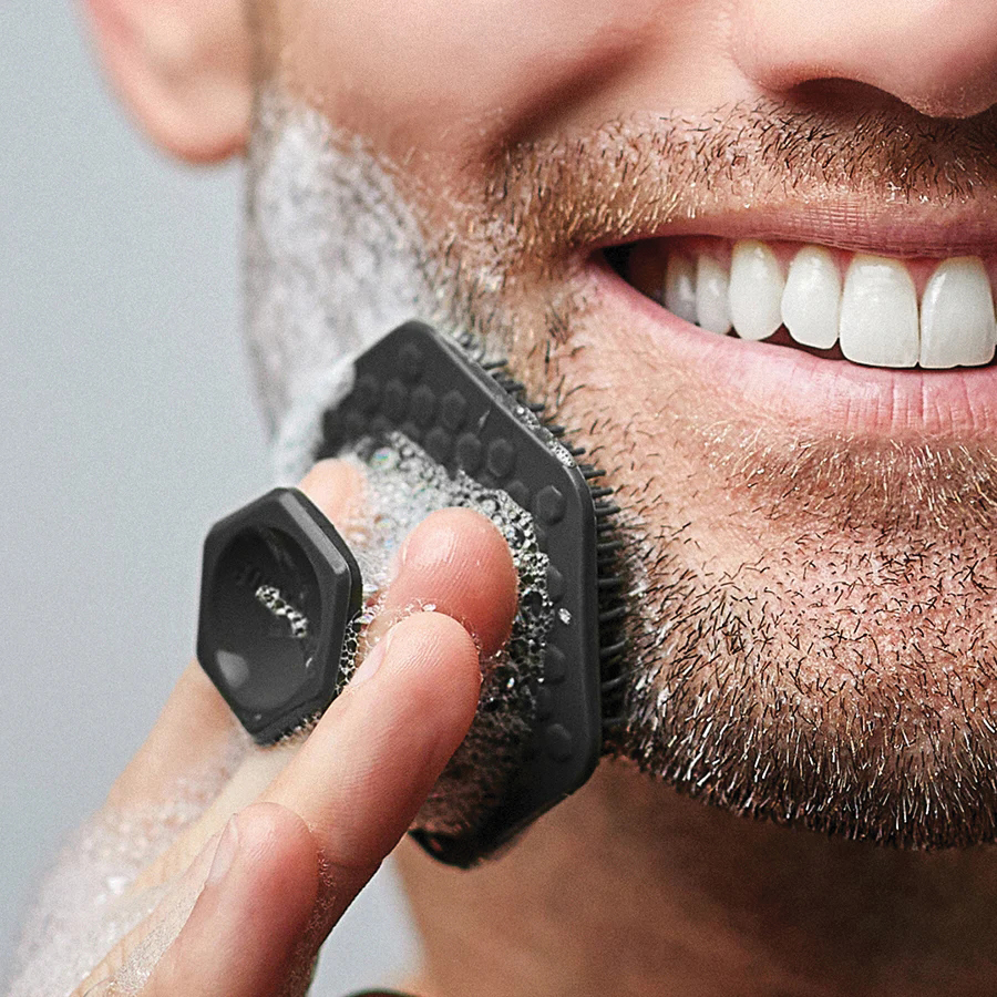 Tooletries T0147-1 Face Scrubber and Holder, Charcoal - 2