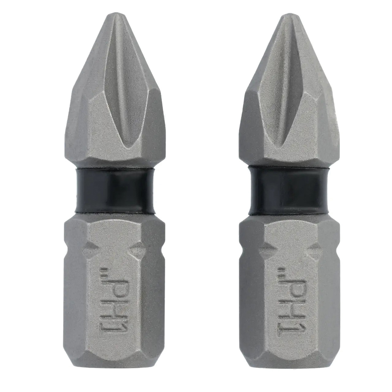 TOUGHGRIP DWAF1PH1TG2 Screwdriver Bit, #1 Drive, Phillips Drive, 1/4 in Shank, Hex Shank, 1 in L, Steel