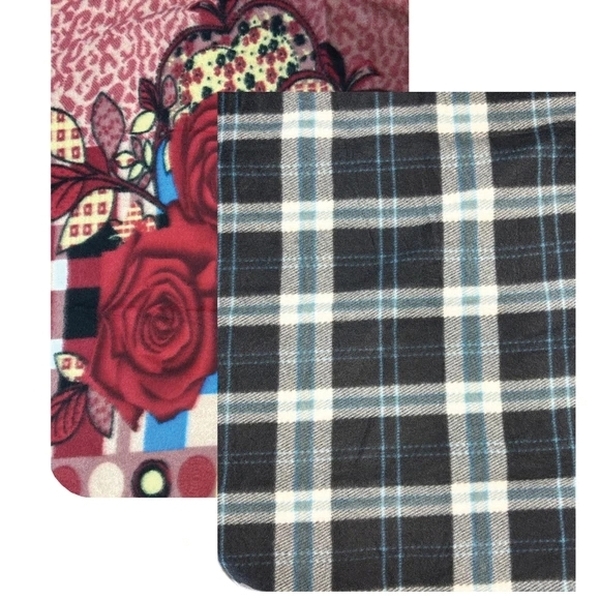 Kole Imports AE084 Assorted Pattern Cozy Pet Blanket, 40 in L, 27 in W, Fleece - 2