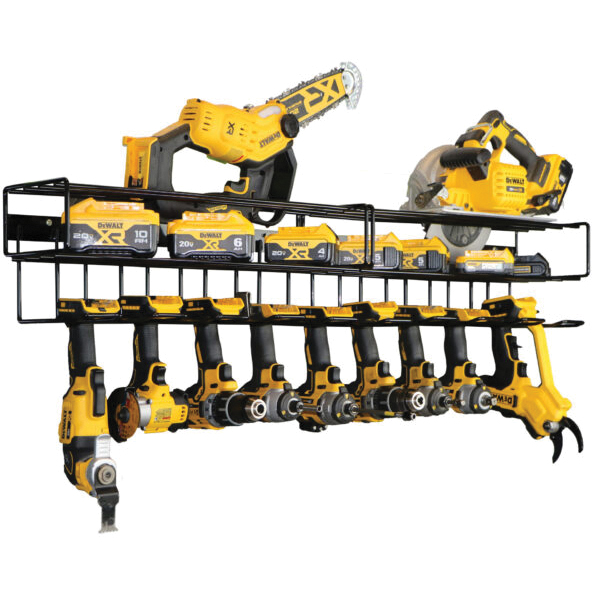 C2M C2M5032P Power Tool Rack, 100 lb, 7-1/2 in W, 7-3/4 in H, 21-1/2 in L, Carbon Steel, Powder-Coated - 3