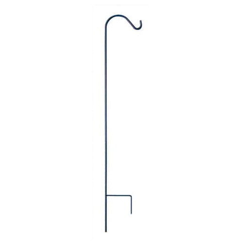 58009 Single Crook Plant Hook, 48 in H, Steel, Black, Powder-Coated, Hanging