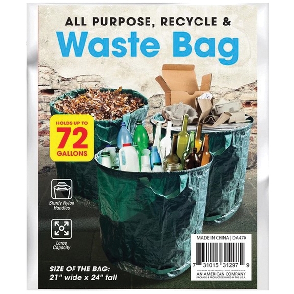 Kole Imports DA470 All-Purpose Recycle and Waste Bag, 72 gal - 3