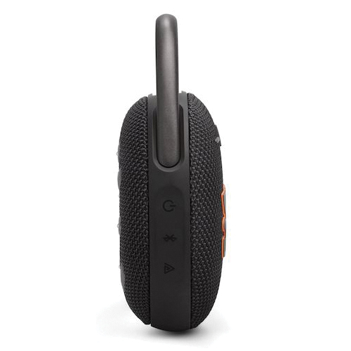 JBL JBLCLIP5BLKAM Portable Speaker, Battery Included, 3.8 V, 5.32 W-hr, 95 Hz to 20 kHz, Bluetooth, >85 dB - 4