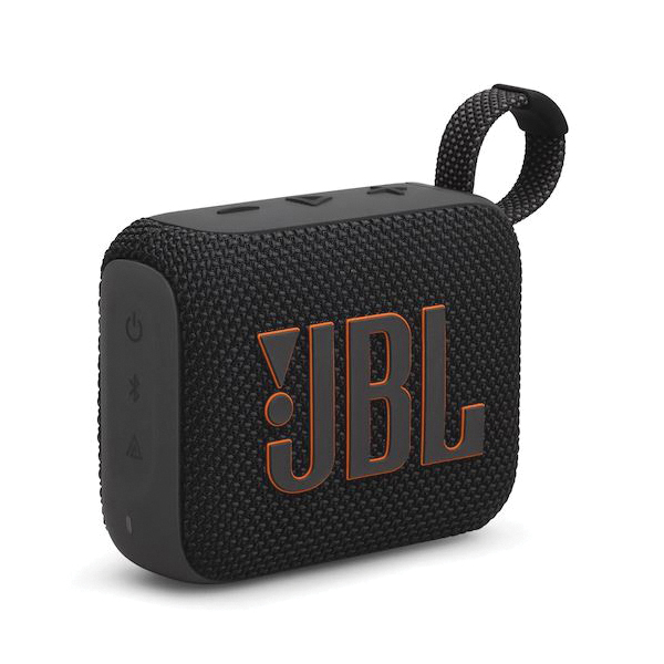 JBL JBLGO4BLKAM Portable Speaker, Battery Included, 90 Hz to 20 kHz, Bluetooth, 2 hr Battery Life - 2