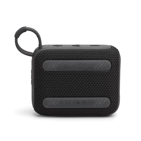JBL JBLGO4BLKAM Portable Speaker, Battery Included, 90 Hz to 20 kHz, Bluetooth, 2 hr Battery Life - 3