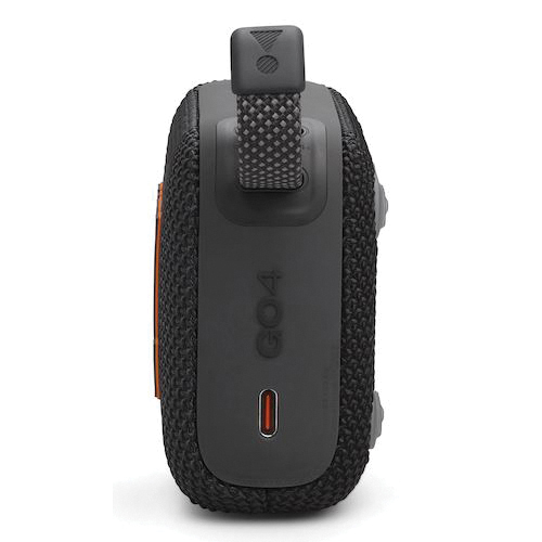 JBL JBLGO4BLKAM Portable Speaker, Battery Included, 90 Hz to 20 kHz, Bluetooth, 2 hr Battery Life - 4
